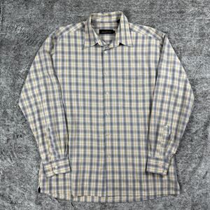 Bugatchi Checkered Button Up Men's Large
